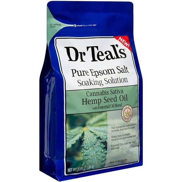 NEW DR. TEALS PURE EPSOM SALT SOAKING SOLUTION