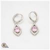 Image 1 : #251-1 CARAT LIGHT PINK STONE WITH CLEAR STONES