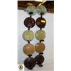 SET OF 5 TEIR WALL HANGING CANDLE HOLDER