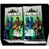 Image 1 : 20)  LOT OF 2 FACTORY SEALED FORTNITE CARDS.