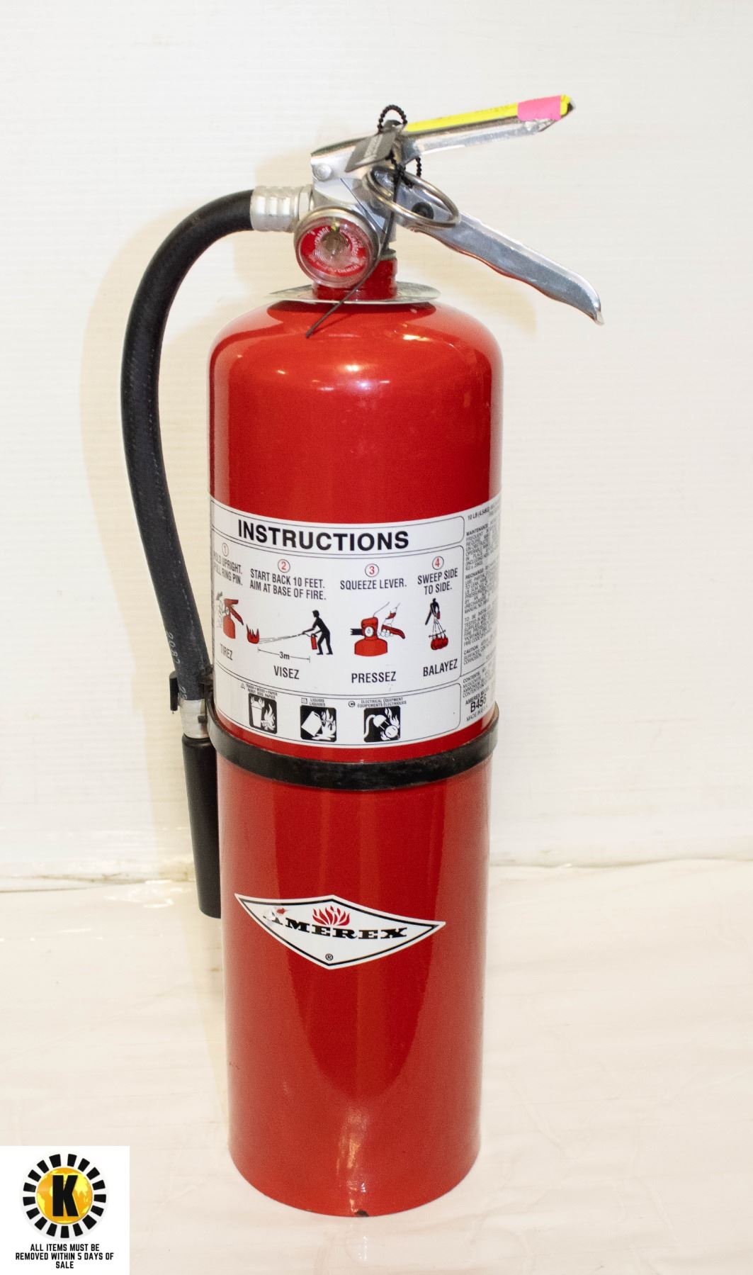 Fire Extengu 20 LB FULLY CHARGED & CERTIFIED FIRE EXTINGUISHER