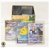 Image 1 : TIN OF POKEMON CARDS WITH TRAINER