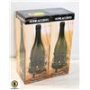 2 HOME ACCENTS PATIO WINE BOTTLE TEA-LIGHT