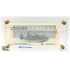 Image 2 : NOVELTY 1,000,000 DOLLAR BILL, CANADIAN. IN CASE