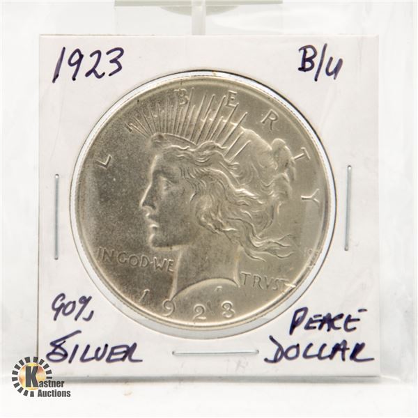1923 90% SILVER PEACE DOLLAR