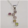 JP1013-340 SILVER CZ NECKLACE