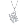 "LOVE" 925 STERLING SILVER MOISSANITE NECKLACE