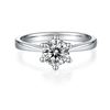 Image 2 : 1CT GRA CERTIFIED MOISSANITE 925 STERLING SILVER