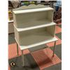 WHITE 3-SHELF STORAGE/DISPLAY CABINET/