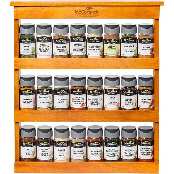 Gourmet Spices Rack NEW MCCORMICKS GOURMET SPICE RACK WITH SPICES
