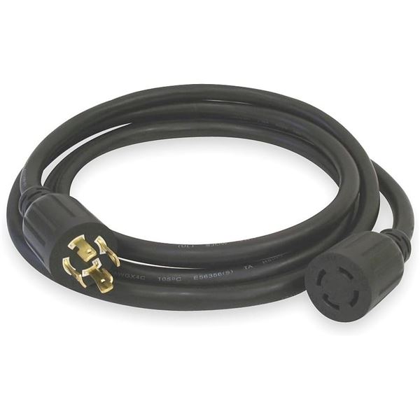 GENERAC 50 GENERATOR CORD BLACK 30 AMP generac-50-generator-cord-black-30-amp