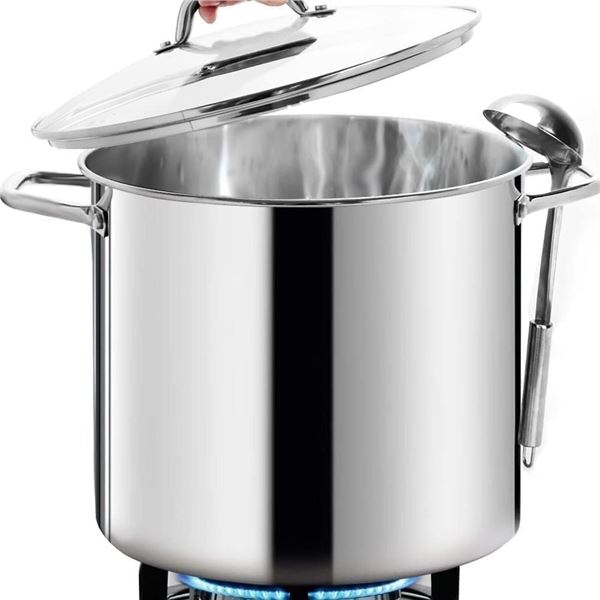 NEW HOMECHEF 20QT STOCK POT