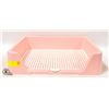 Image 1 : NEW UNPACKED PINK CAT LITTER BOX WITH A VENTED