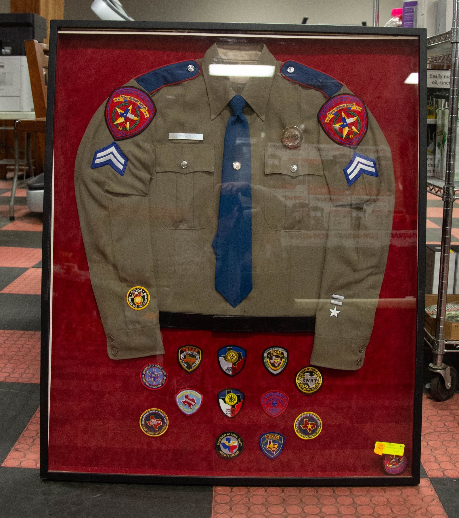 VINTAGE FRAMED TEXAS RANGER UNIFORM