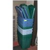 Image 1 : RUBBERMAIN TOTE BINS LOT OF 10 PCS