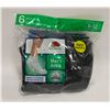 NEW SEALED BLACK ANKLE SOCKS 6-12 SIZE 6-PACK