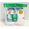 Image 1 : NEW SEALED ANKLE SOCKS WHITE 6-12 SIZE 6-PACK