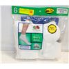 Image 1 : NEW SEALED ANKLE SOCKS WHITE 12-16 SIZE 6-PACK