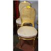 PAIR OF VINTAGE/ANTIQUE CHAIRS PAINTED GOLD