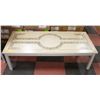 MOSAIC STYLE COFFEE TABLE H-15.5" W-22" L-51.75"