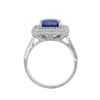 Image 3 : 2.73 ctw DARK Tanzanite and 1.13 ctw Diamond 14K White Gold Ring