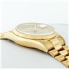 Image 8 : Rolex Mens Quickset 18K Yellow Gold Factory Diamond Dial Day Date President Wris