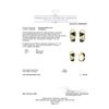 Image 3 : 0.10 ctw Diamond, Onyx, and Mother of Pearl Earrings - 18KT Yellow Gold