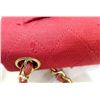 Image 7 : Chanel Red Quilted Canvas CC Mini Square Flap Shoulder Bag