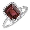 Image 1 : 2.42ct Pink Tourmaline 14 K White  Gold Ring