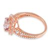 Image 2 : 1.22ct Morganite 14 K Rose Gold Ring