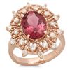 Image 1 : 3.04ct Pink Tourmaline 14 K Rose Gold Ring