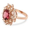 Image 2 : 3.04ct Pink Tourmaline 14 K Rose Gold Ring