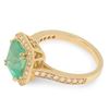 Image 2 : 2.62ct Emerald 14 K Yellow Gold Ring