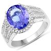 Image 1 : 2.93ct Tanzanite 14K White Gold Ring