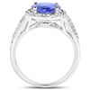 Image 2 : 2.93ct Tanzanite 14K White Gold Ring
