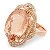 Image 2 : 21.4ct Morganite 14 K Rose Gold Ring