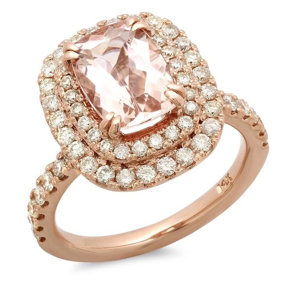 2.13ct Morganite 14 K Rose Gold Ring