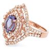 Image 2 : 2.22ct Tanzanite 14 K Rose Gold Ring