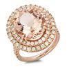 Image 1 : 8.42ct Morganite 14 K Rose Gold Ring