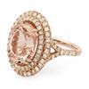 Image 2 : 8.42ct Morganite 14 K Rose Gold Ring