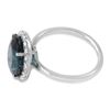 Image 2 : 4.87ct Green Tourmaline 14 K White  Gold Ring