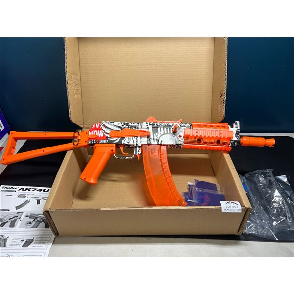 Lot of 1 AK74U Continuous Launch Electric Gel Ball Blaster Gun