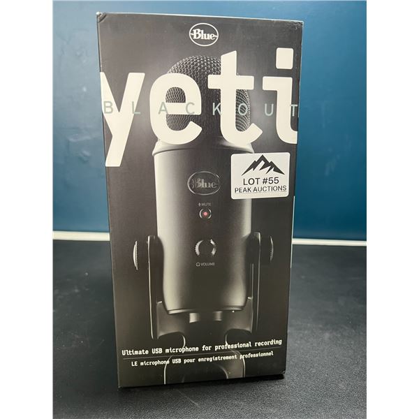 Lot of 1 Yeti Blackout Ultimate USB Microphone for Professional Recording