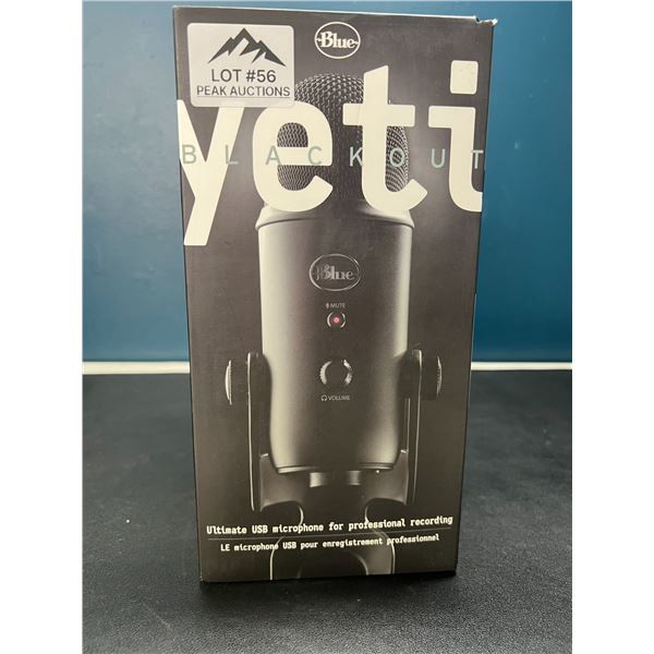 Lot of 1 Yeti Blackout Ultimate USB Microphone for Professional Recording