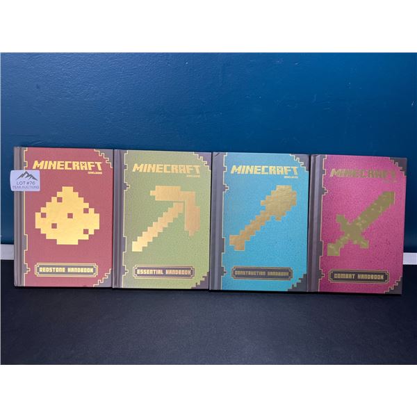 Lot of 4 Official Minecraft Handbooks/Guides by Mojang