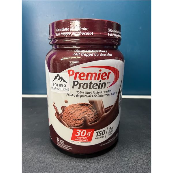Lot of 1 Tub of Premier Protein Whey Powder - Chocolate Milkshake - 697g