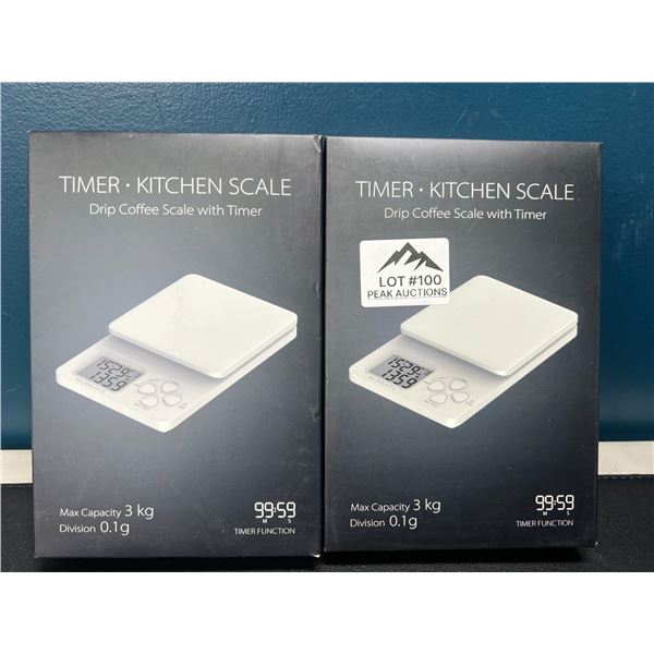Lot of 2 Digital Kitchen Scales