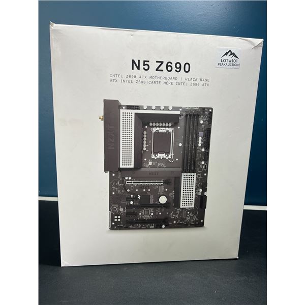 Lot of 1 NZXT N5 Z690 Premium Gaming Motherboard - BRAND NEW SEALED!