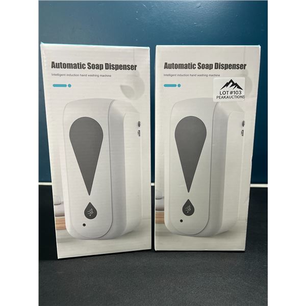 Lot of 2 Electric Automatic Soap Dispensers