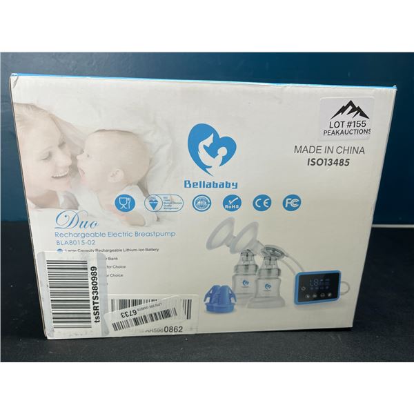 Lot of 1 BellaBaby Duo Rechargeable Electric Breastpump